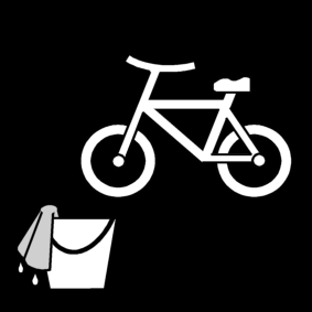 wash bicycle